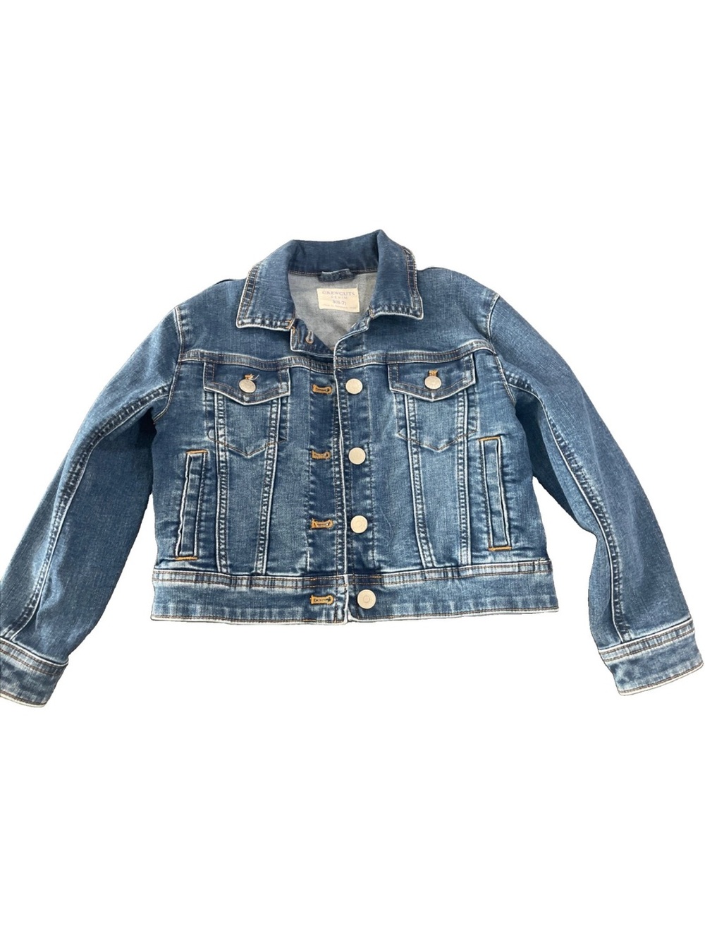 Crewcuts Blue Denim Jacket for Kids S (6-7)